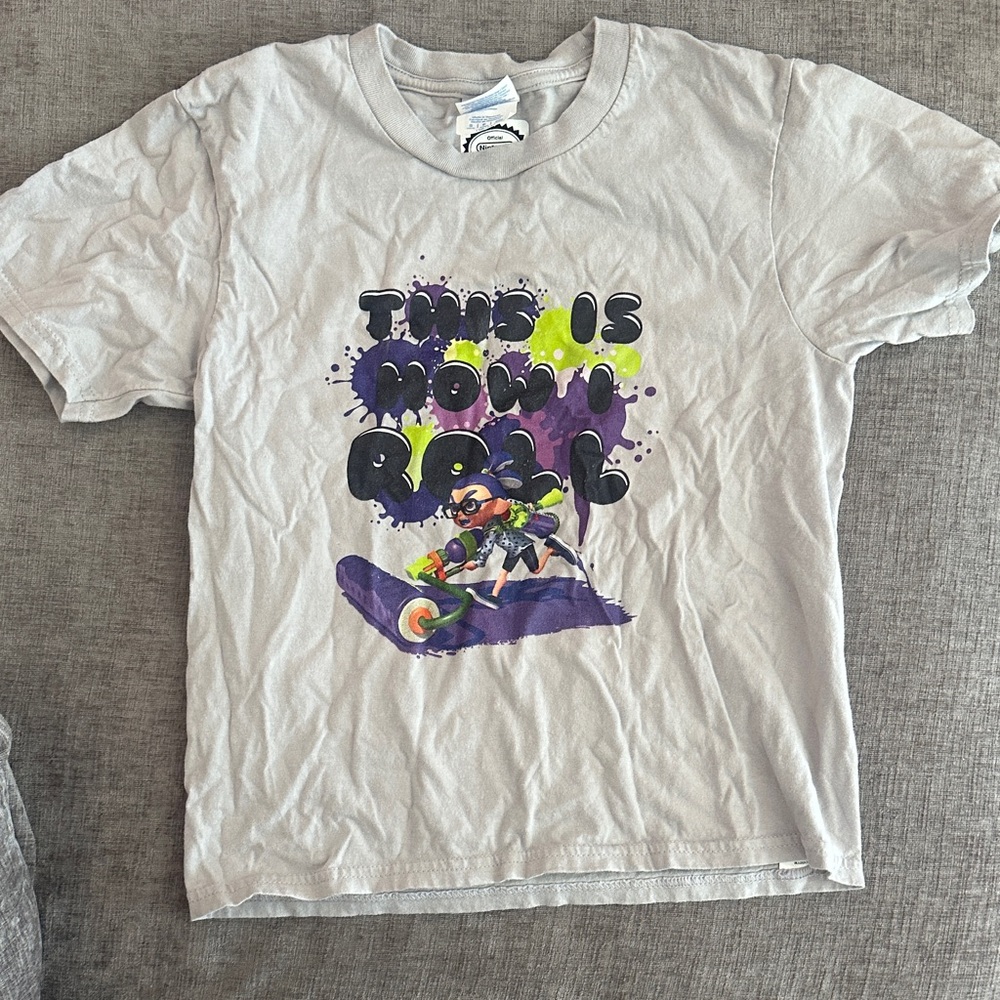 Kids Graphic Tee - light grey